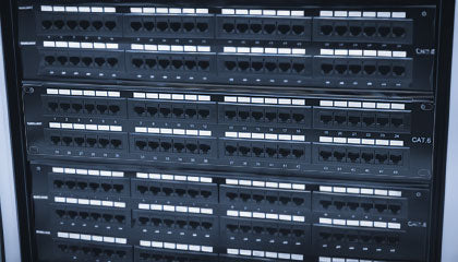 Network Patch Panels - Cat6, Cat6a, 0.5u, 48 port, Panel for High-density Installations