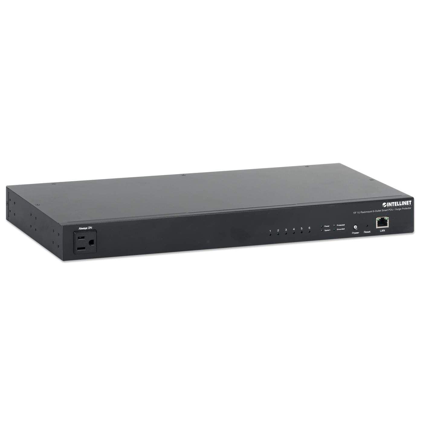19" 1U Rackmount 6-Outlet Smart PDU / Surge Protector Image 2