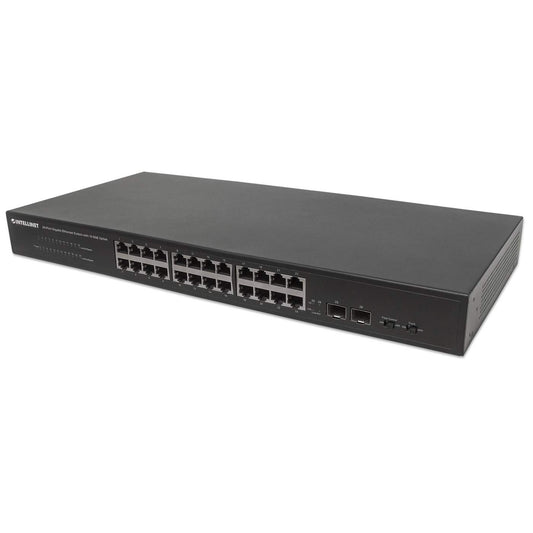 24-Port Gigabit Ethernet Switch with 10 GbE Uplink Image 1