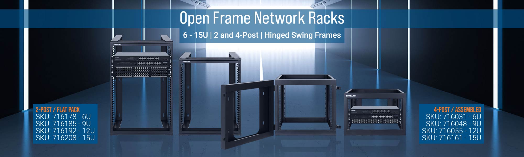 Open Frame Racks by Intellinet - View the Products