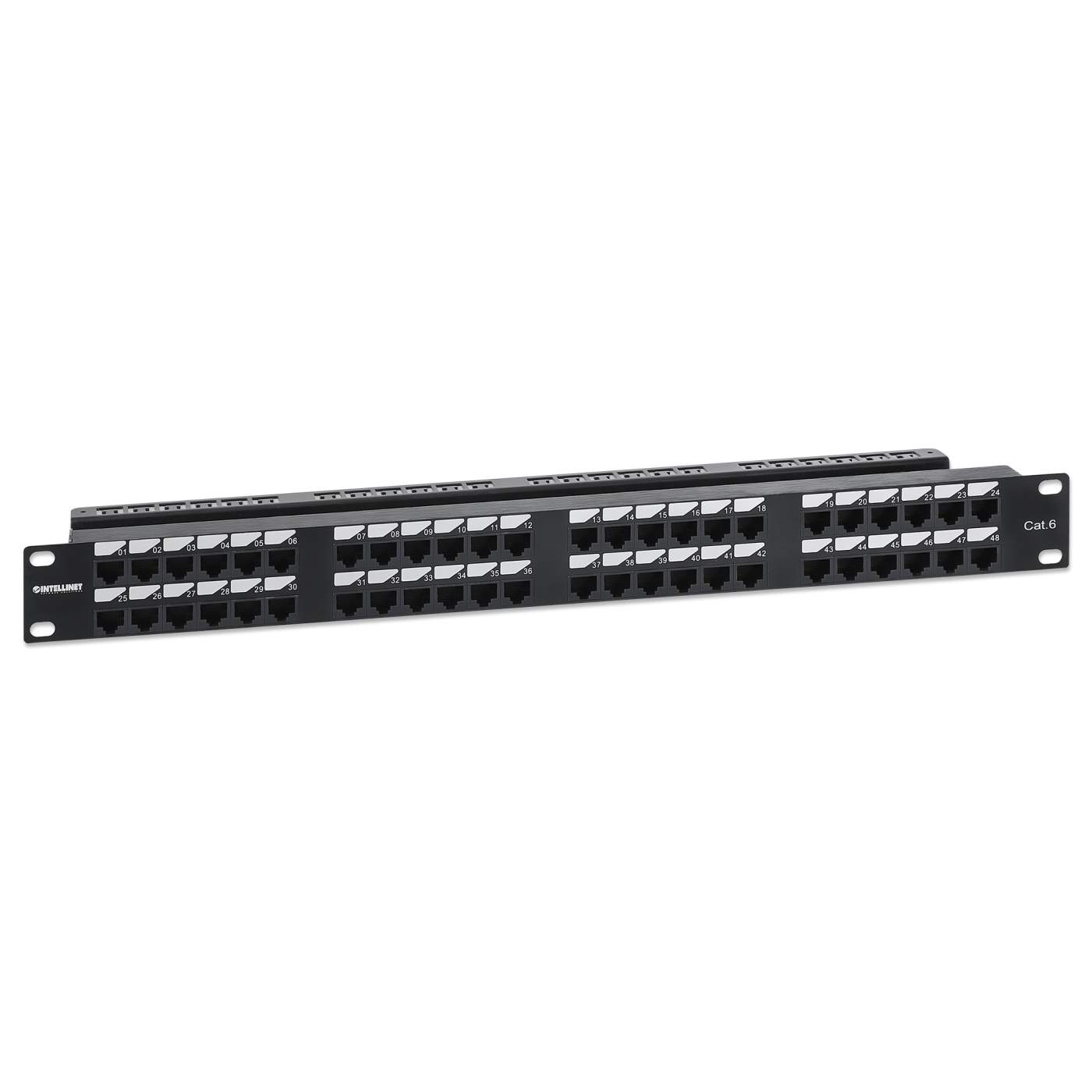 Cat6 48-Port Patch Panel, 1U Image 1