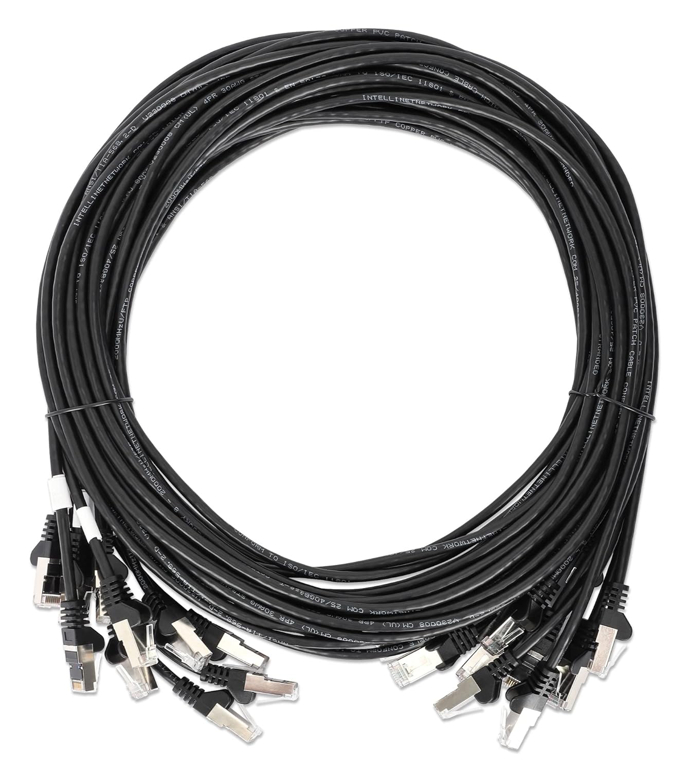 Cat8.1 U/FTP Slim Network Patch Cable, 1.5 ft., Black, 10-Pack