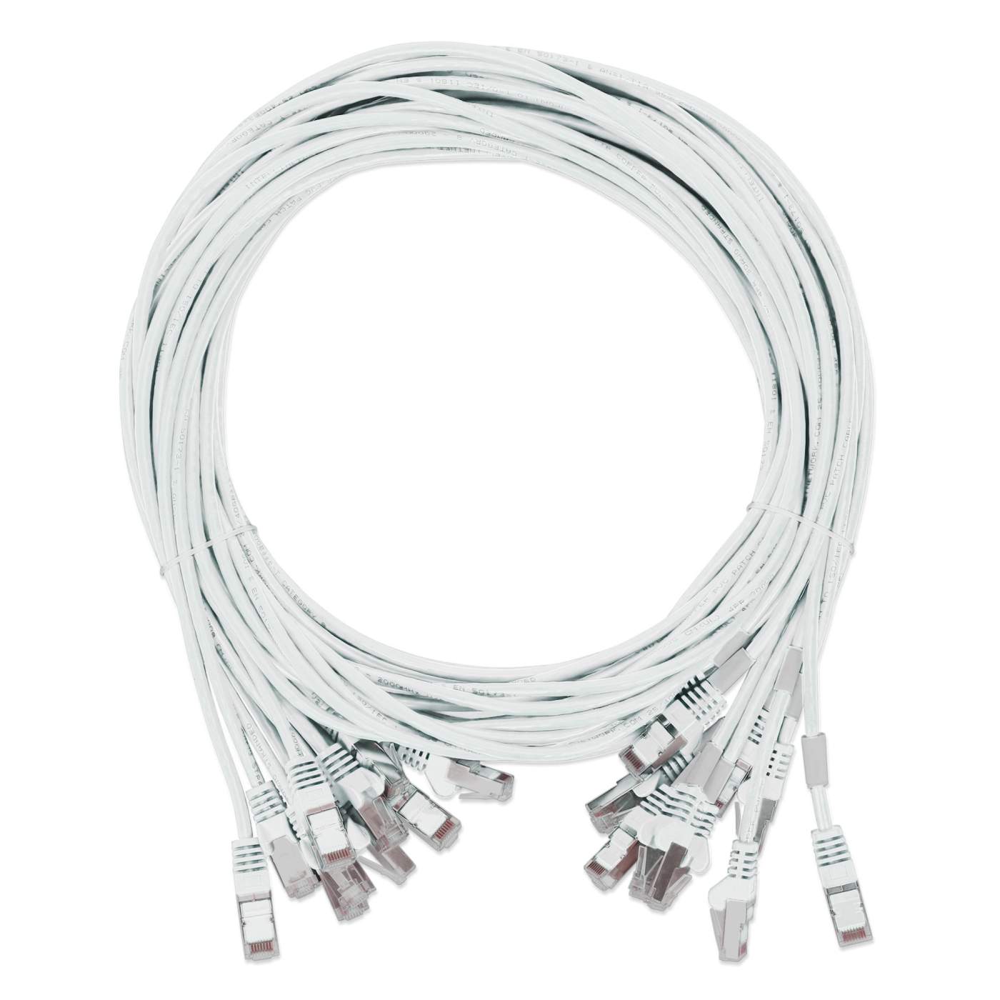 Cat8.1 U/FTP Slim Network Patch Cable, 0.5 ft., White, 10-Pack Image 8
