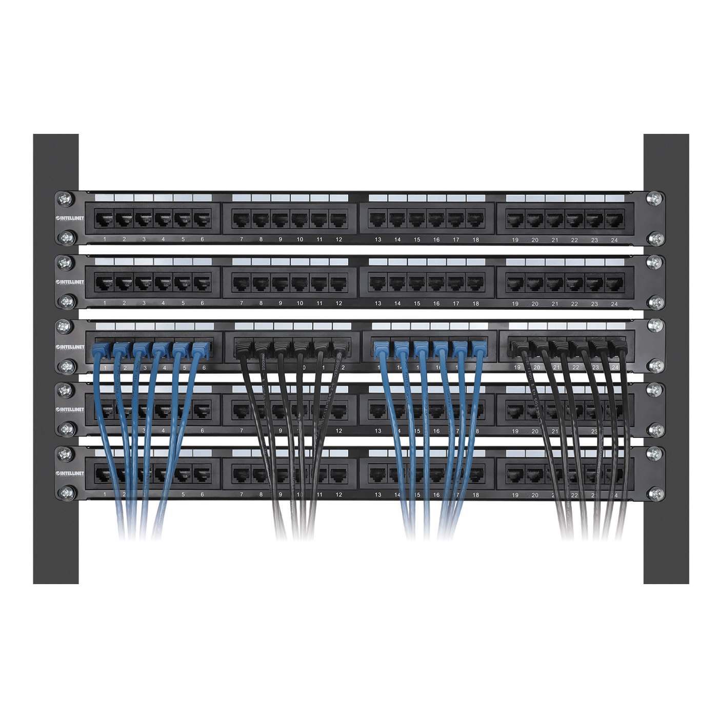 Cat8.1 U/FTP Slim Network Patch Cable, 1.5 ft., Blue, 10-Pack Image 6