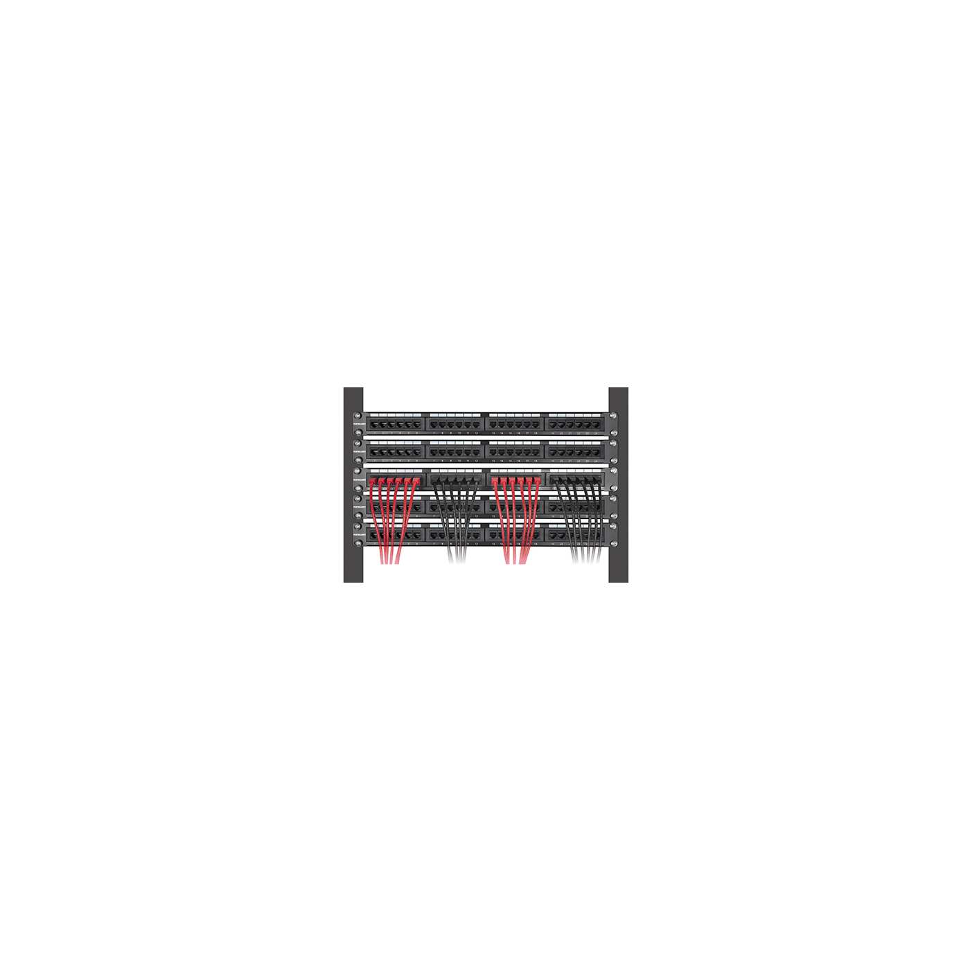 Cat8.1 U/FTP Slim Network Patch Cable, 7 ft., Red, 10-Pack Image 6