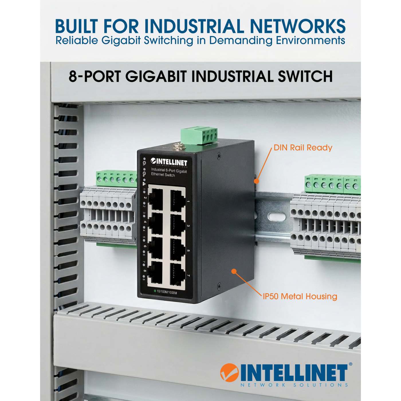 Industrial 8-Port Gigabit Ethernet Switch Image 11