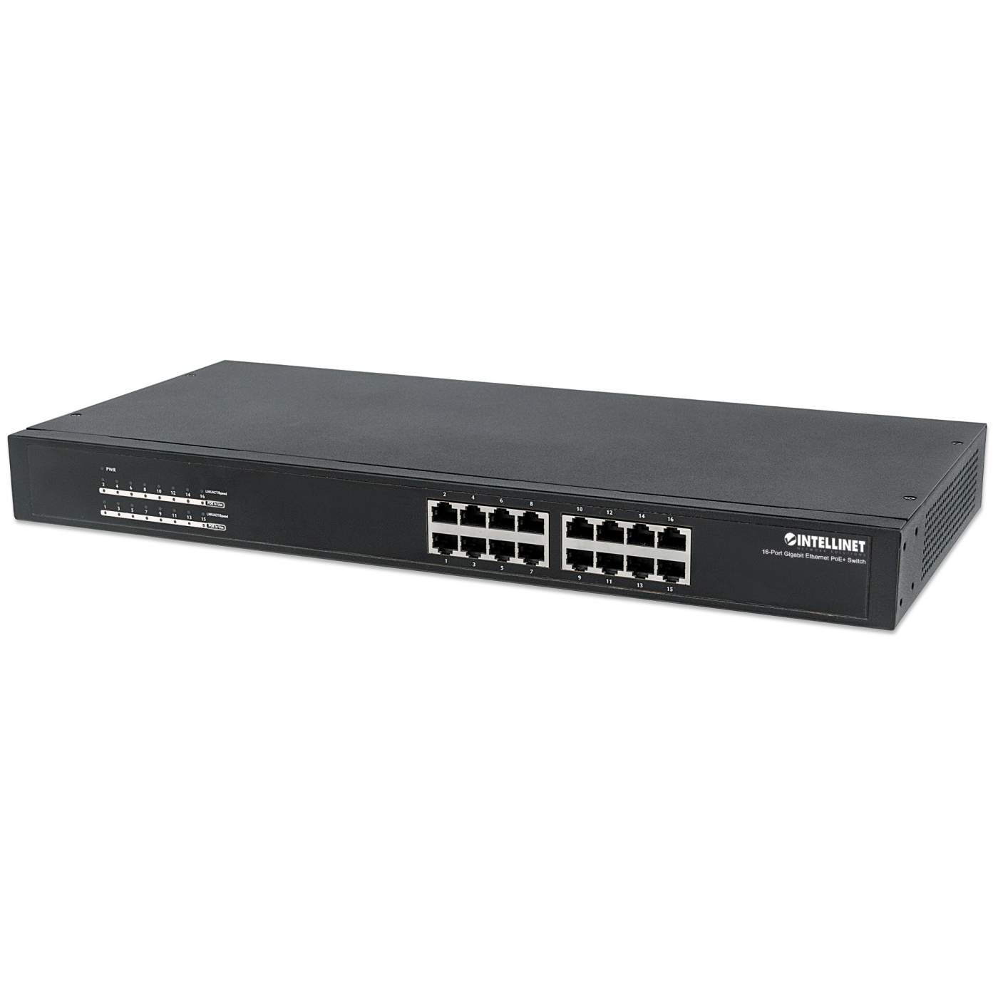  Intellinet 16Port PoE+ Fast Ethernet Rackmount Switch (560849)  by Intellinet : Electronics