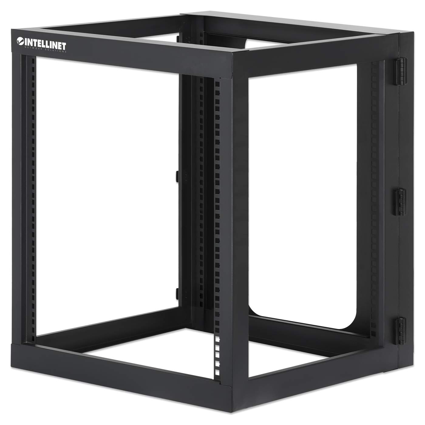 19" Wall Mount 4-Post Open Frame Network Rack, 12U Image 1