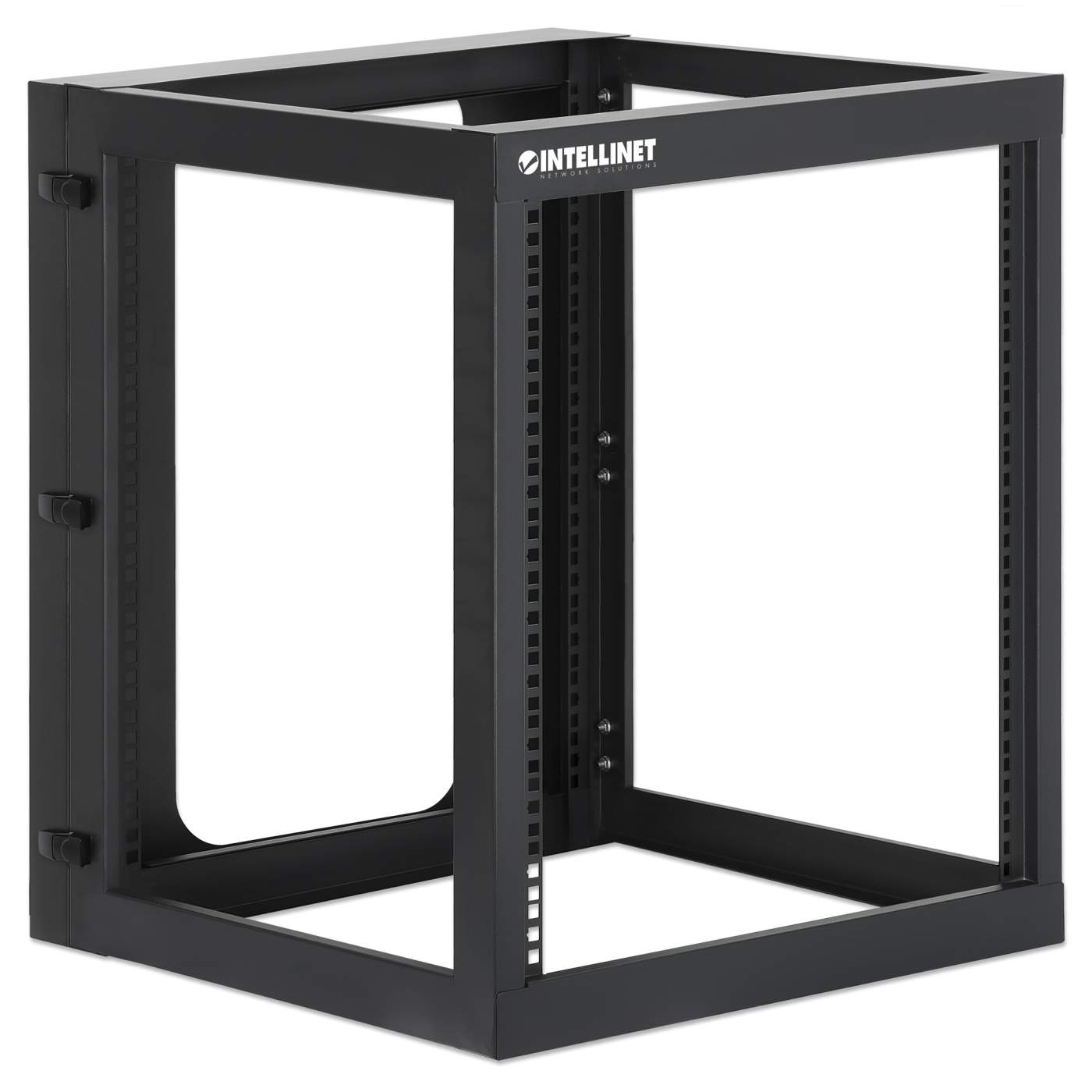 19" Wall Mount 4-Post Open Frame Network Rack, 12U Image 2