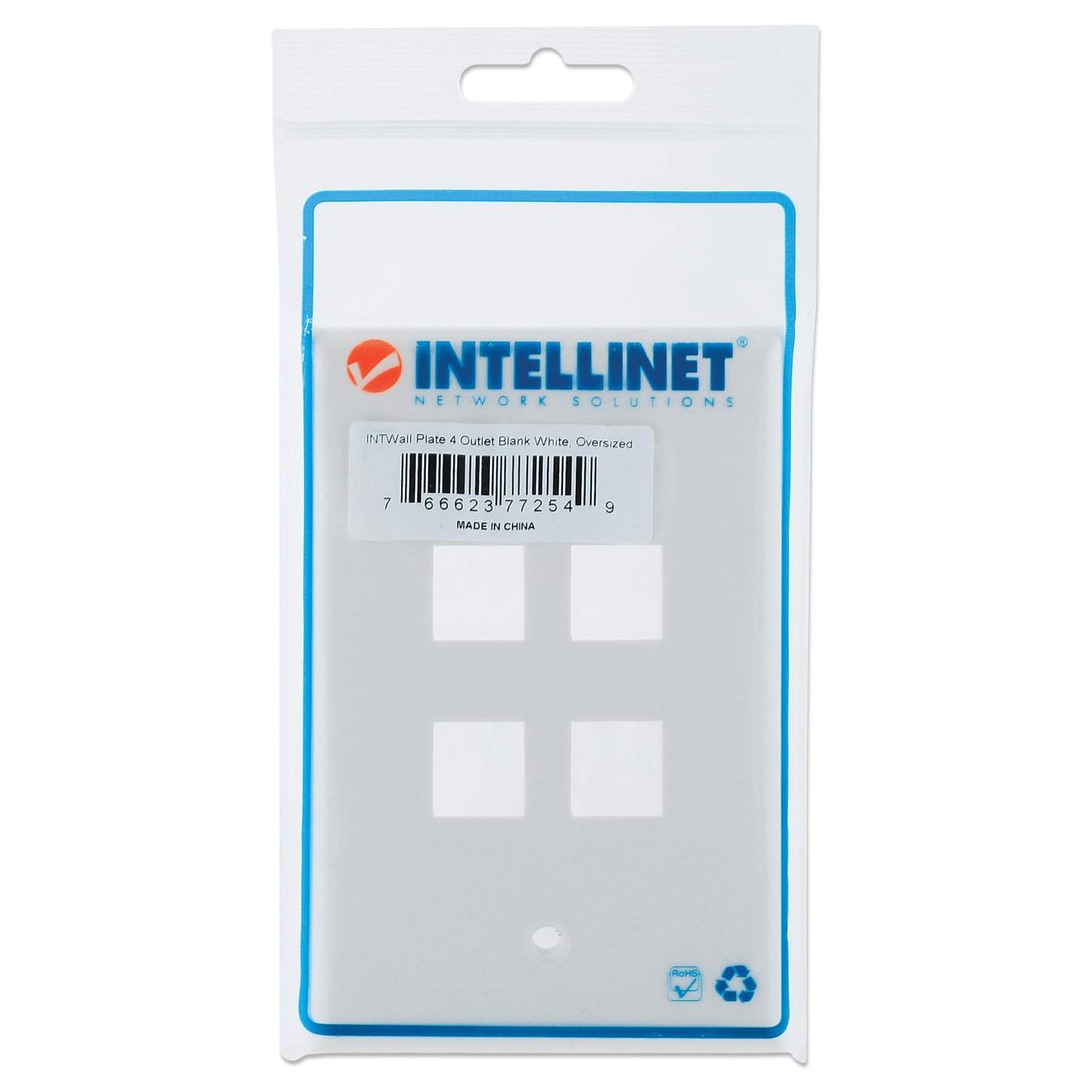 4-Outlet Oversized Keystone Wall Plate Packaging Image 2