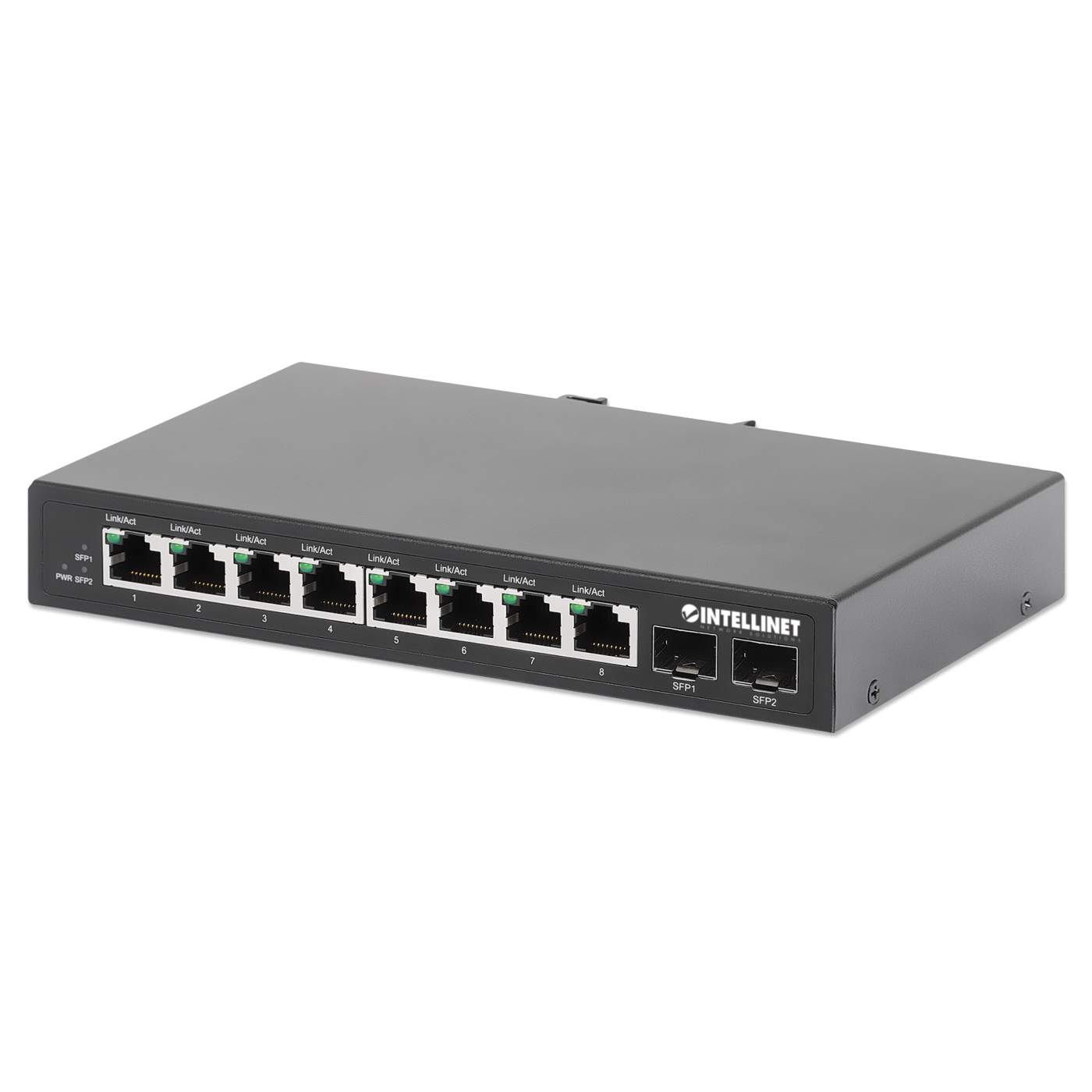 Industrial 8-Port Gigabit Ethernet Switch with 2 SFP Ports
