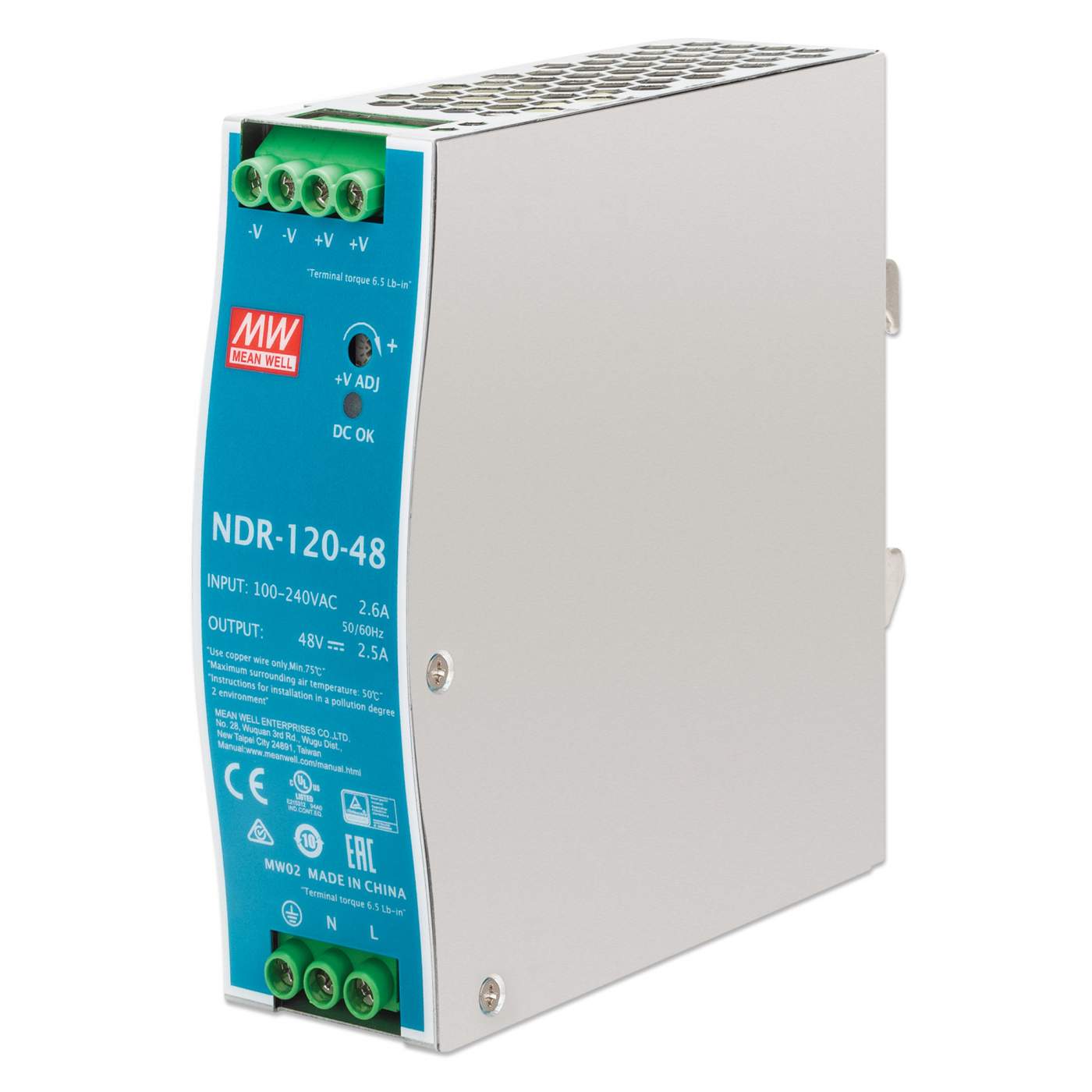 DIN rail-mounted industrial power-supply fundamentals