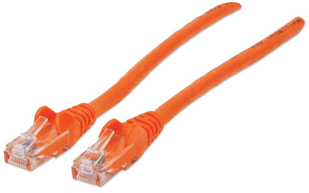 Intellinet Patch Cable, Cat6, UTP, 25', Orange