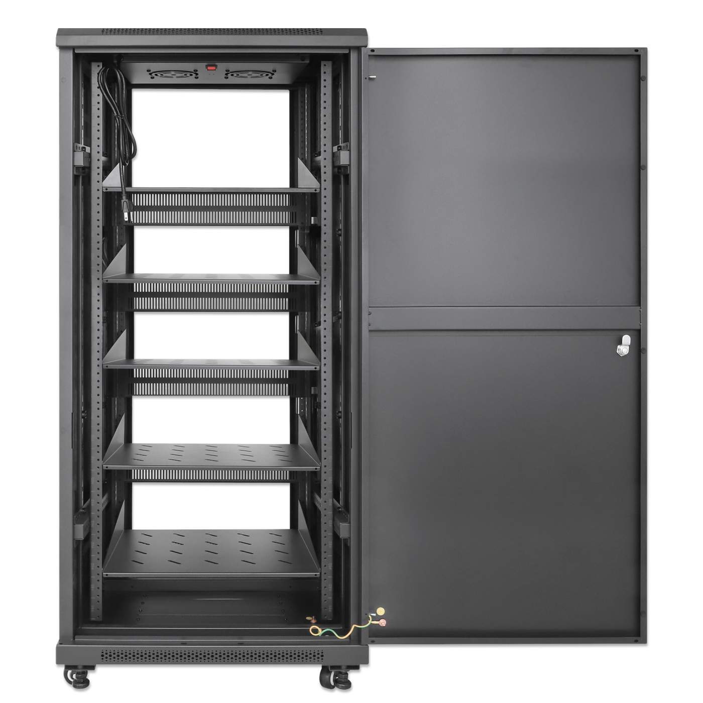 Pro Line Network Cabinet with Integrated Fans, 27U Image 7