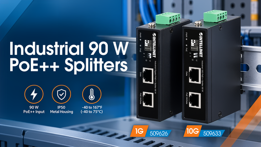 90 W PoE++ Splitters