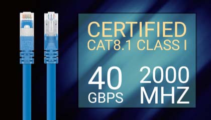 Cat8 Network Patch Cables, 40Gbps