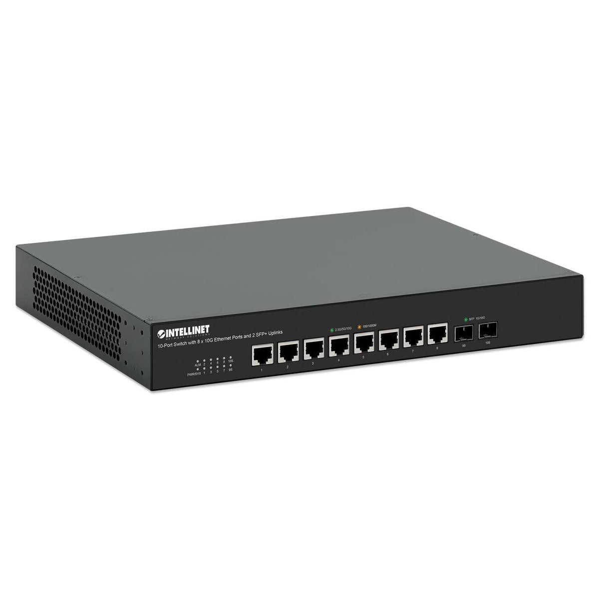 10-Port Switch with 8 x 10G Ethernet Ports and 2 SFP+ Uplinks Image 3