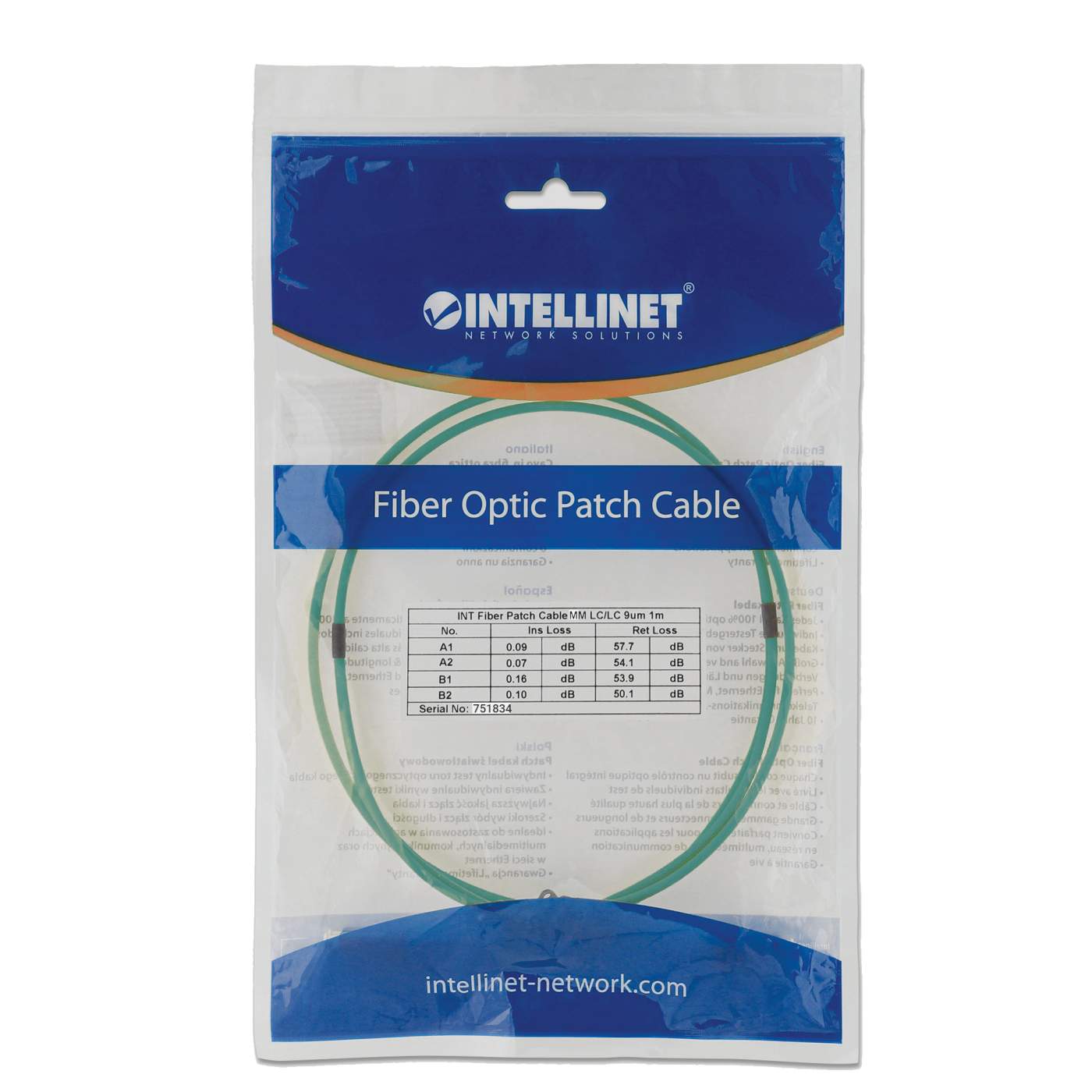 1.5 m LC to LC UPC Fiber Optic Patch Cable, 2.0 mm, Duplex, OFNR, OM4 Multimode, Aqua Image 5