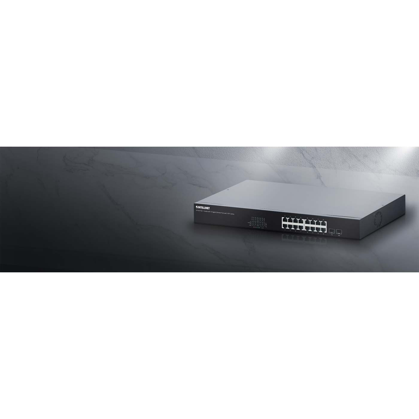18-Port PoE++ Switch with 16 Gigabit Ethernet Ports and 2 SFP Uplinks Image 7