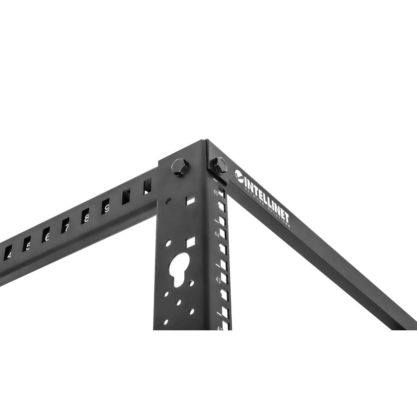 19" 4-Post Open Frame Network Rack, 45U Image 9