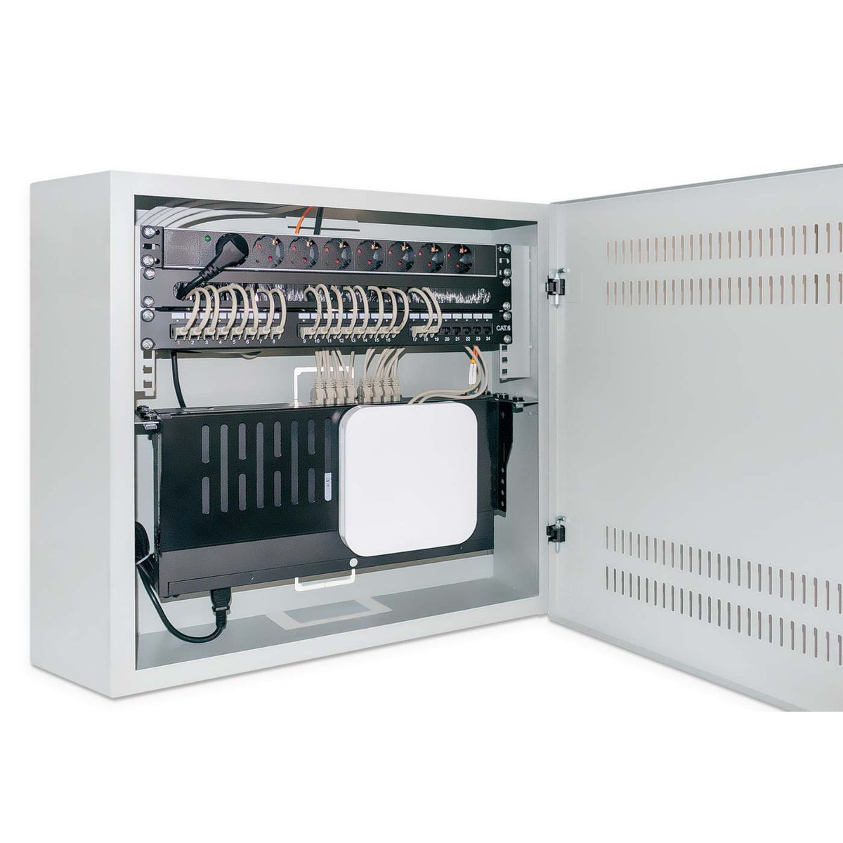 19" Cable Entry Panel, 1U, Black Image 5