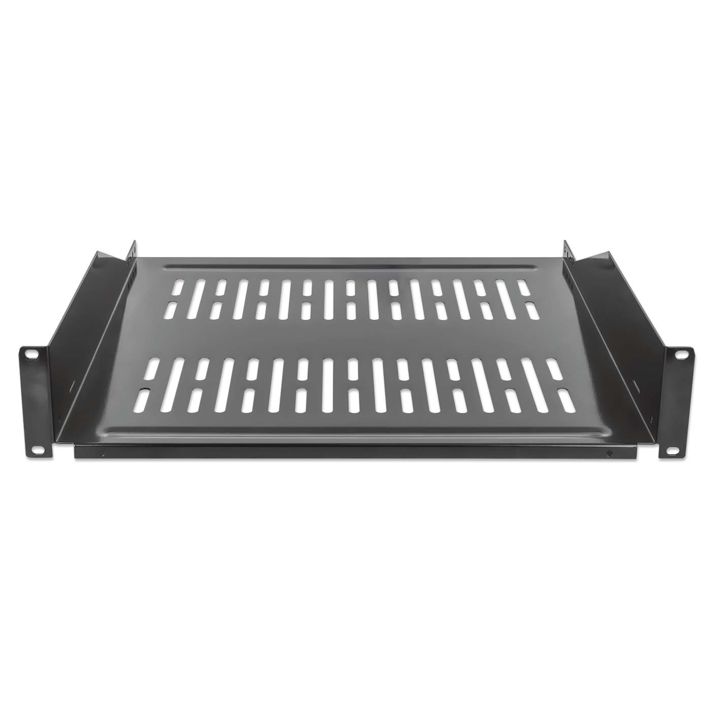 19" Cantilever Shelf, 2U, 400 mm (15.8 in.) Depth, Black Image 3