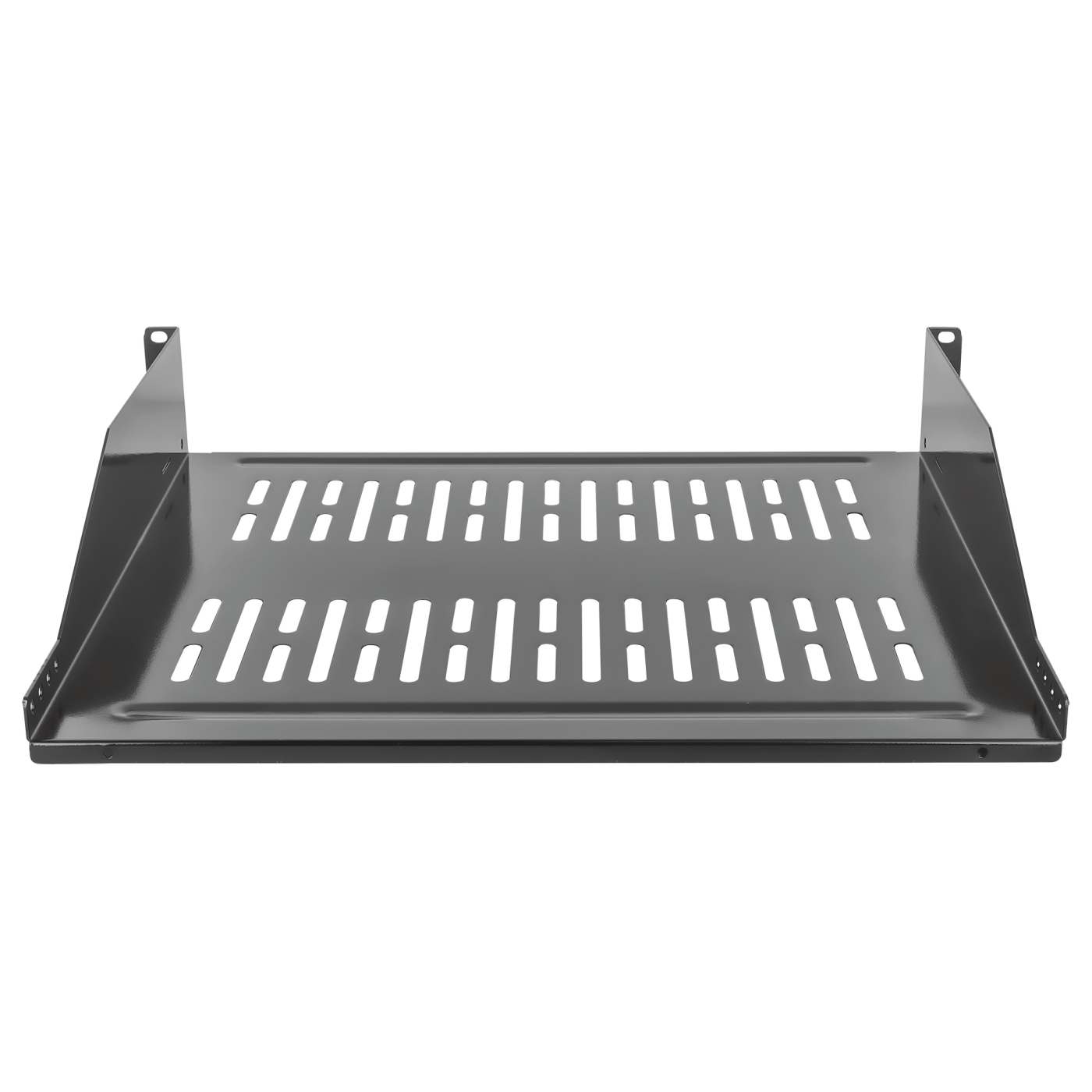 19" Cantilever Shelf, 2U, 400 mm (15.8 in.) Depth, Black Image 4