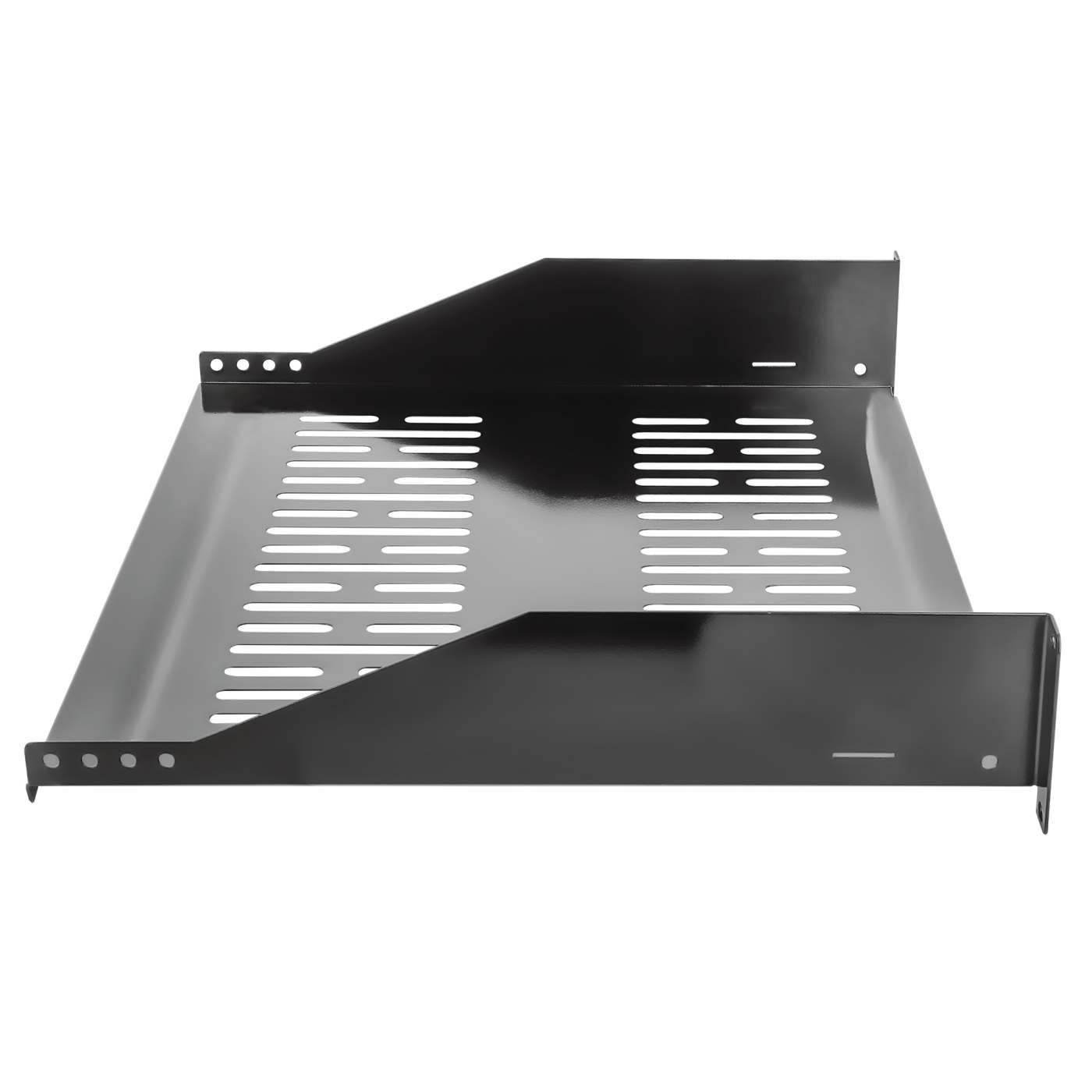 19" Cantilever Shelf, 2U, 400 mm (15.8 in.) Depth, Black Image 5