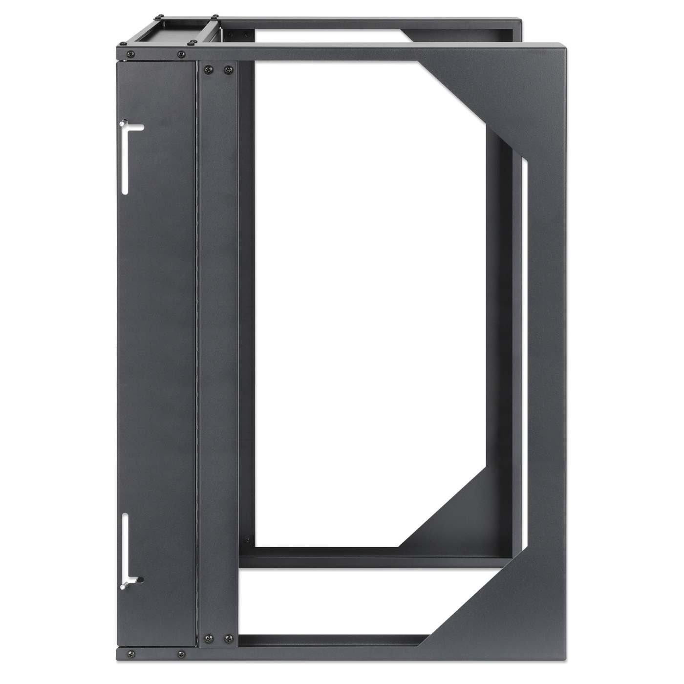 19" Wall Mount 2-Post Open Frame Network Rack, 12U Image 4