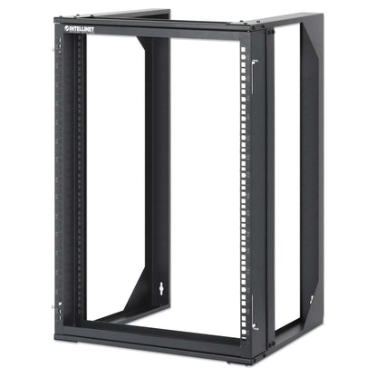 19" Wall Mount 2-Post Open Frame Network Rack, 15U Image 1