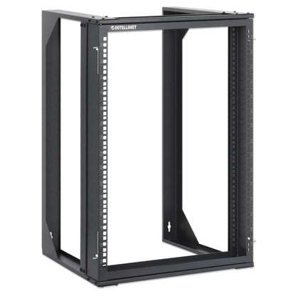 19" Wall Mount 2-Post Open Frame Network Rack, 15U Image 2