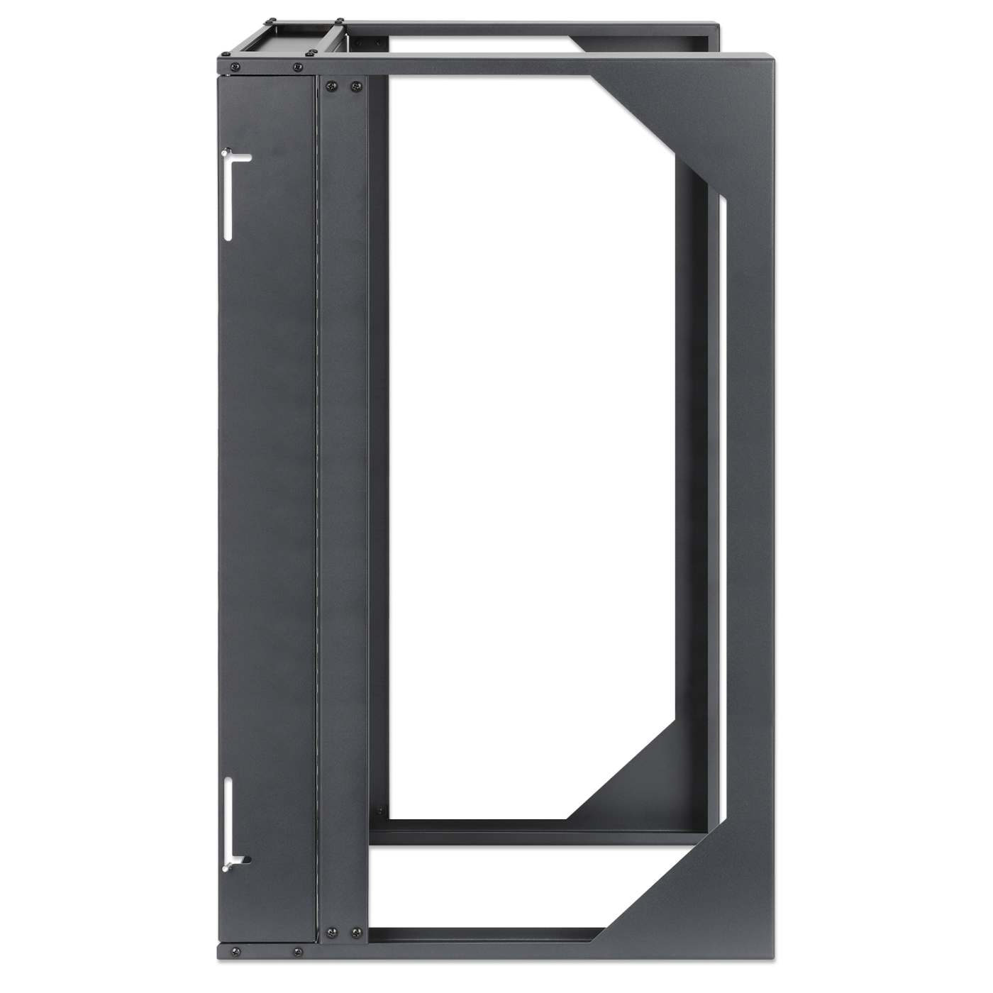 19" Wall Mount 2-Post Open Frame Network Rack, 15U Image 4