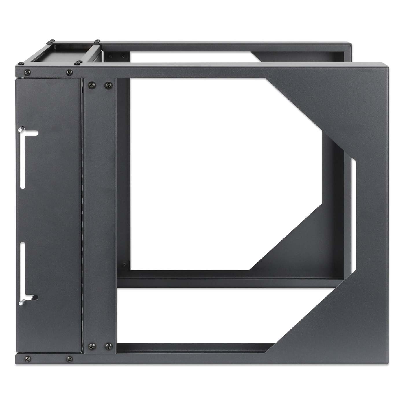 Wallmount OpenFrame Netw. Rack 6U Front-Hinged SwingFrame