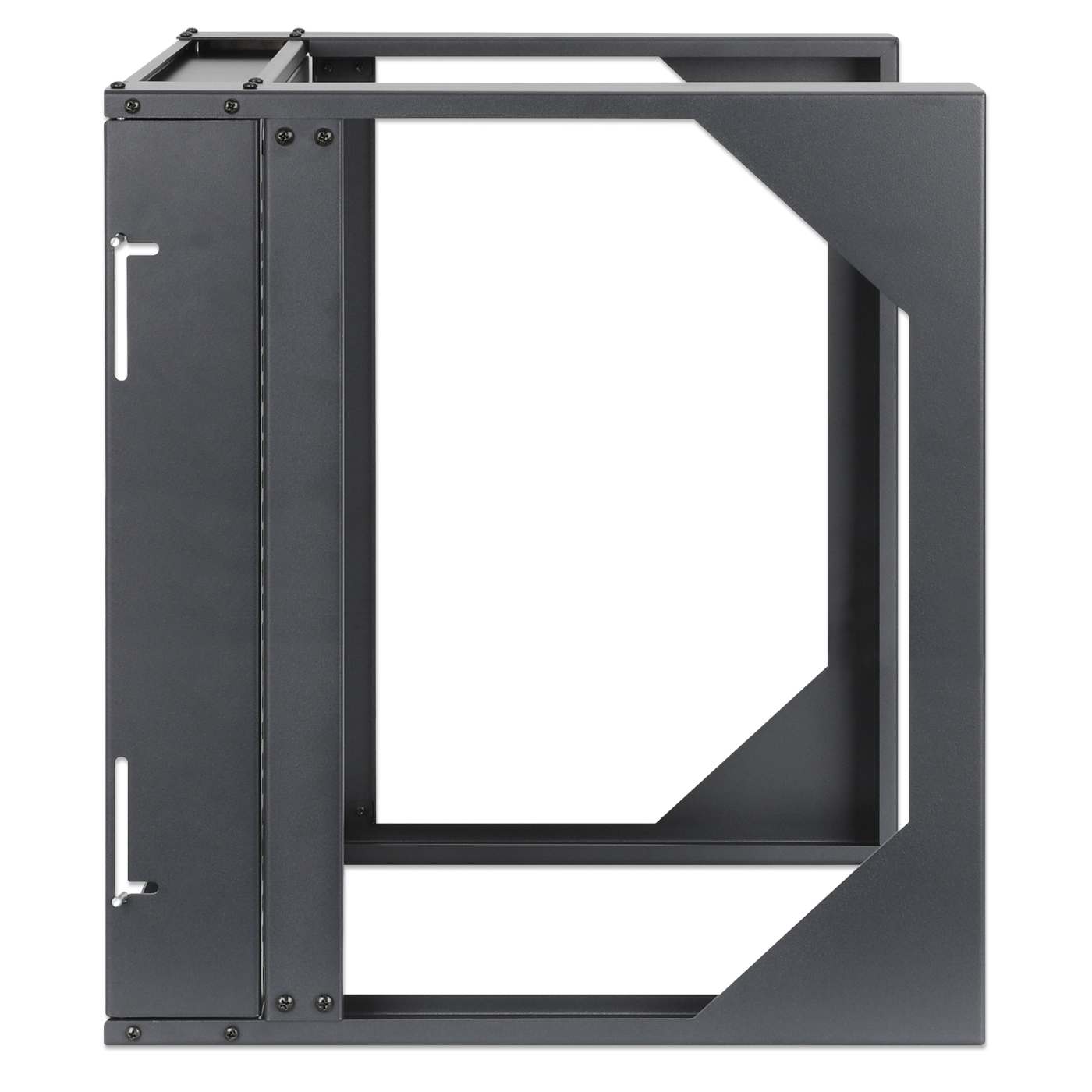 19" Wall Mount 2-Post Open Frame Network Rack, 9U Image 4