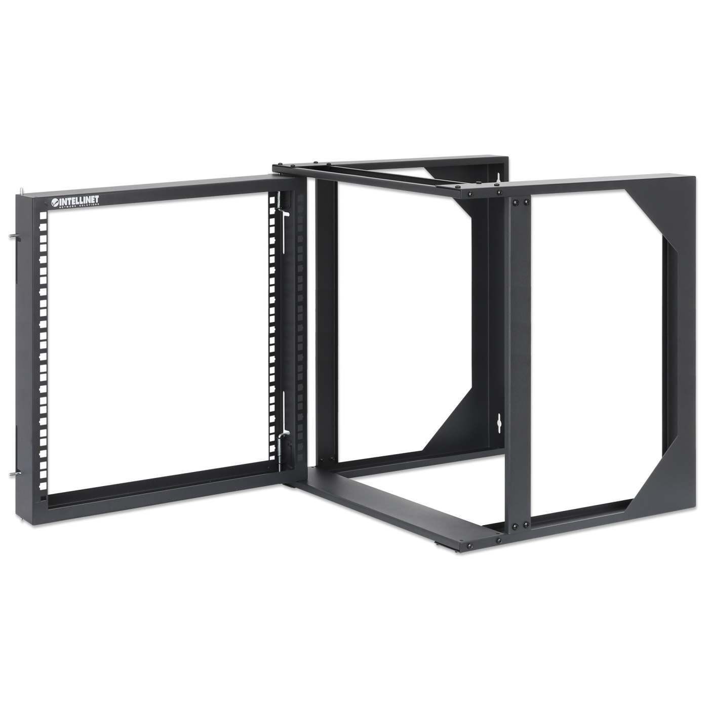 19" Wall Mount 2-Post Open Frame Network Rack, 9U Image 6