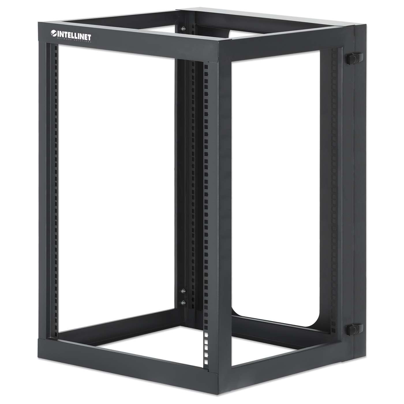 19" Wall Mount 4-Post Open Frame Network Rack, 15U Image 1