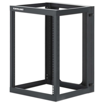 19" Wall Mount 4-Post Open Frame Network Rack, 15U Image 1