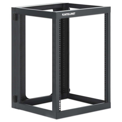 19" Wall Mount 4-Post Open Frame Network Rack, 15U Image 2