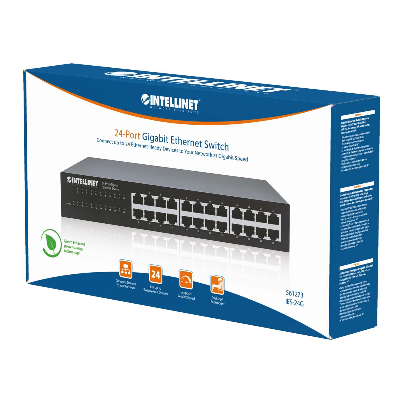 ZyXEL Dimension ES-1024B 24-Port Switch with Rack Mount Brackets ZyXEL Dimension ES-1024B 24-Port Switch with Rack Mount Brackets
