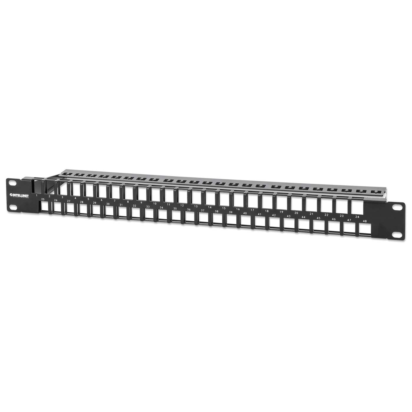 48-Port Unshielded Blank Patch Panel, 1U Image 1