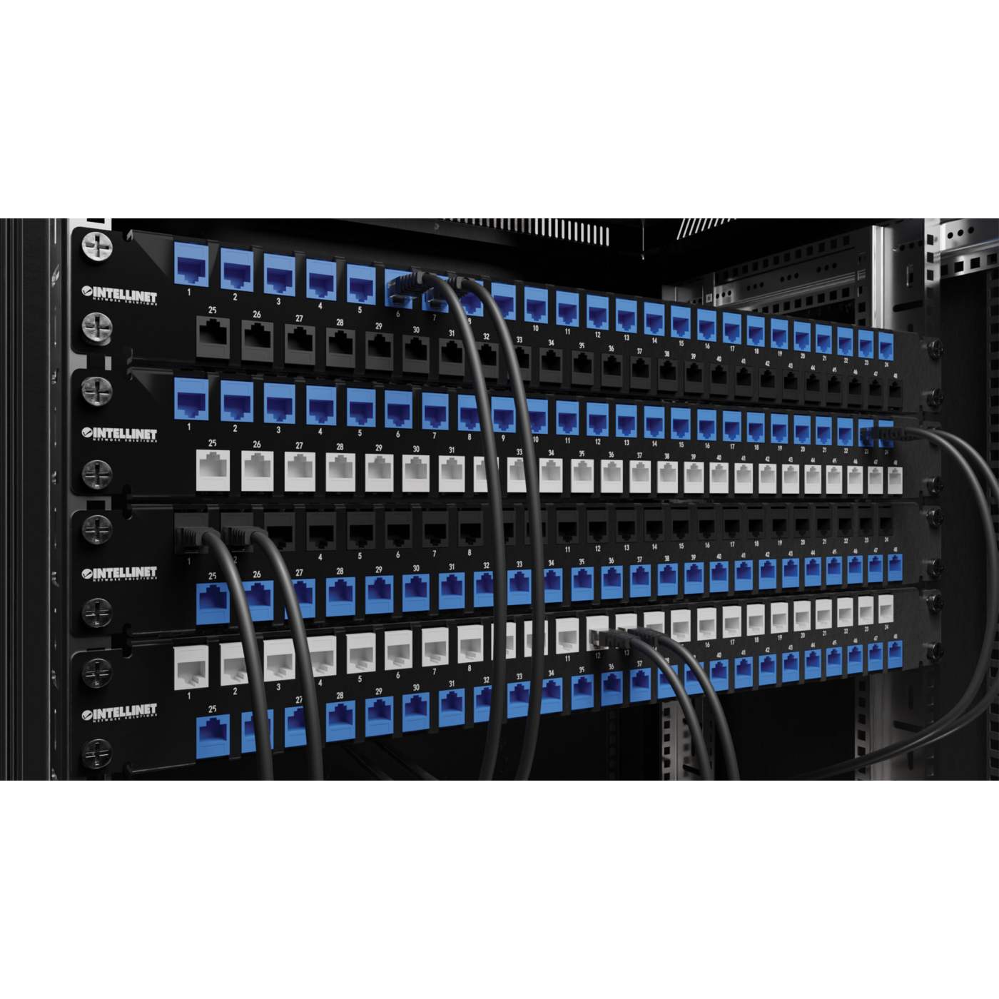 48-Port Unshielded Blank Patch Panel, 1U Image 7