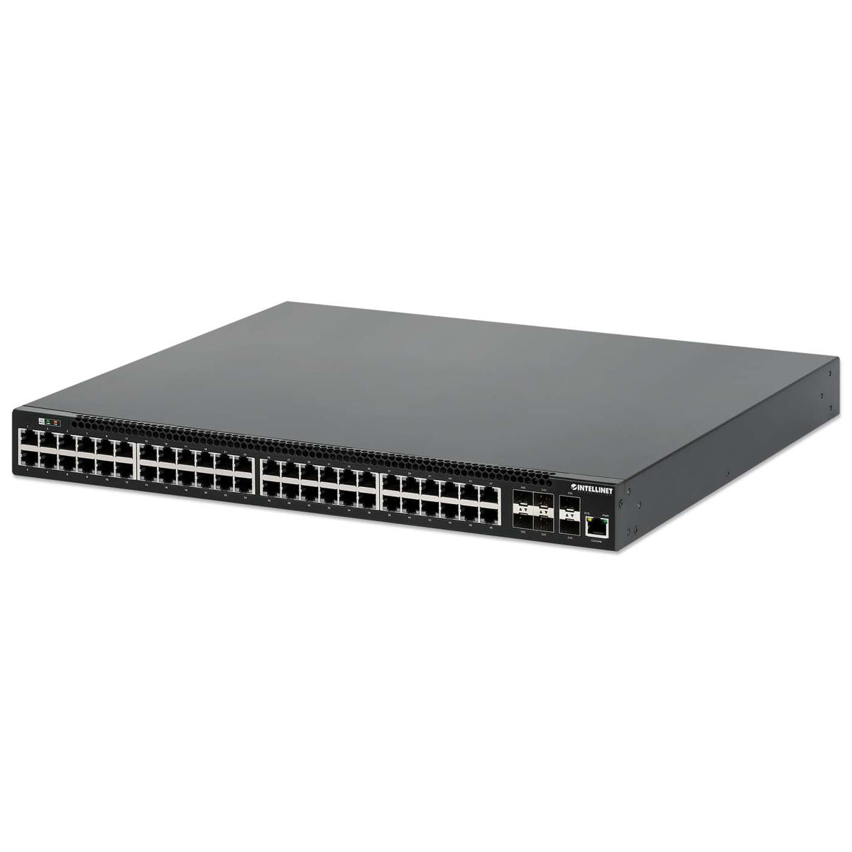 54-Port L3 Fully Managed PoE+ Switch w/ 48 GbE Ports & 6 SFP+ Uplinks