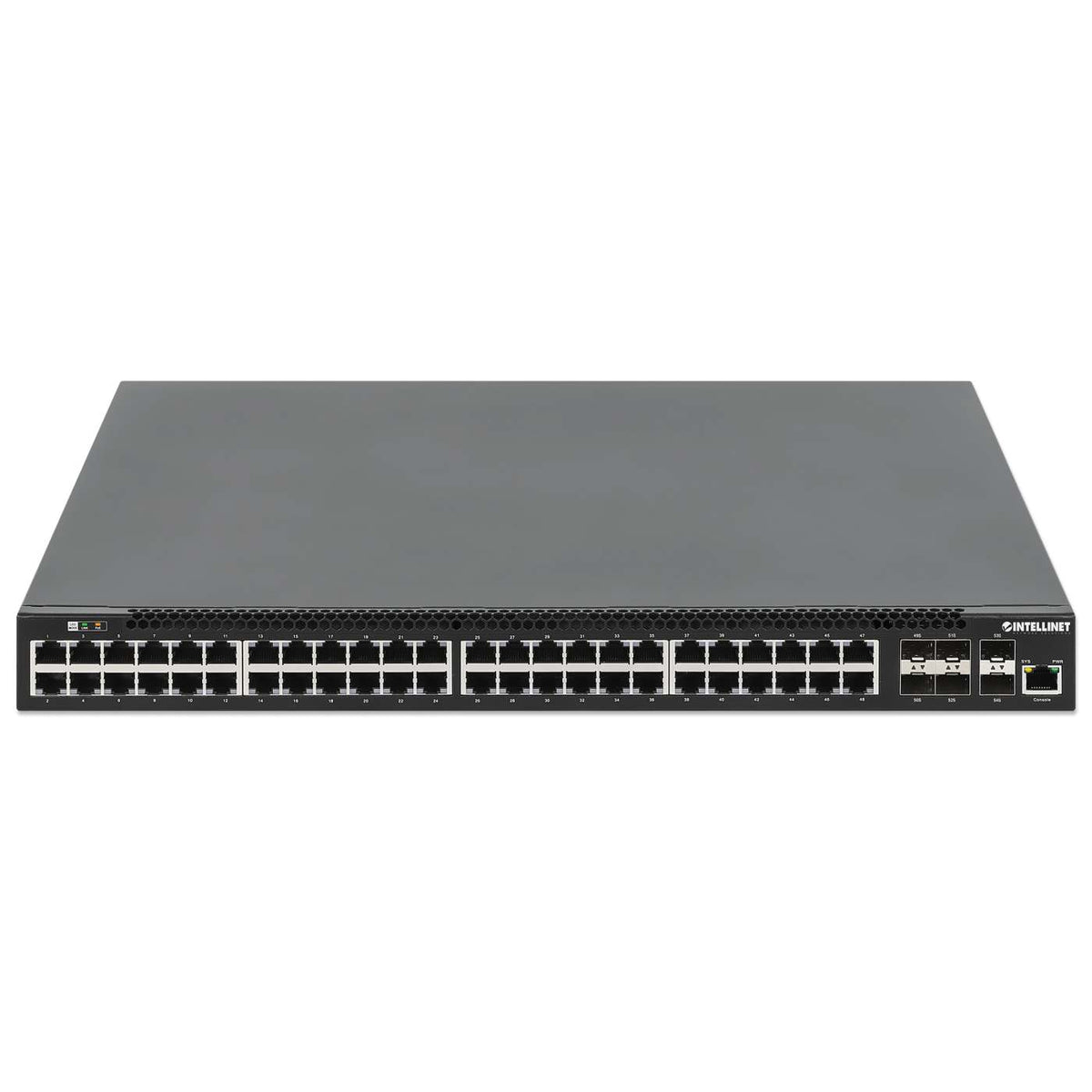 54-Port L3 Fully Managed PoE+ Switch w/ 48 GbE Ports & 6 SFP+ Uplinks