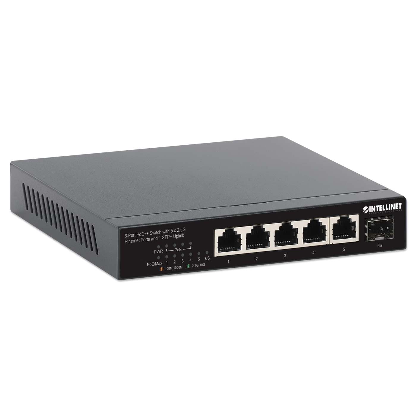 6-Port PoE++ Switch w/ 5 x 2.5G Ethernet Ports & 1 SFP+ Uplink