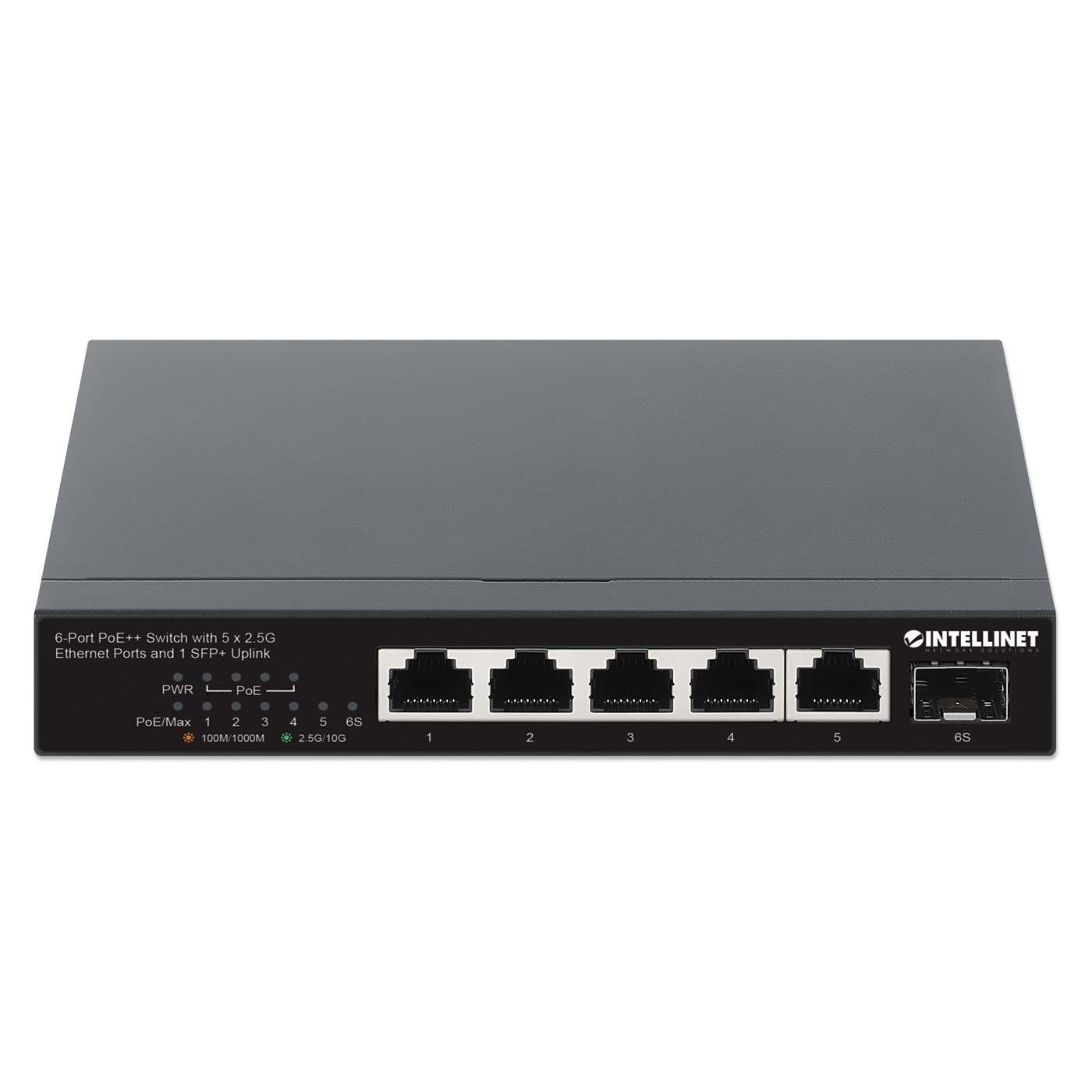 6-Port PoE++ Switch w/ 5 x 2.5G Ethernet Ports & 1 SFP+ Uplink