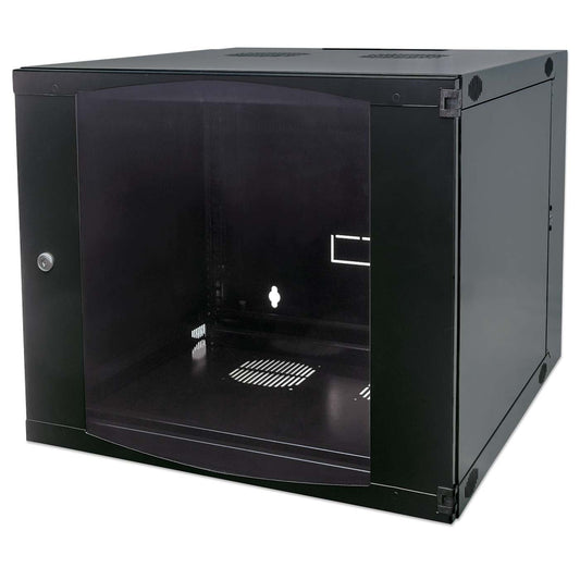6U 19" Swing Out Wall Mount Network Cabinet, 600 mm (23.6 in.) Depth, Black Image 1