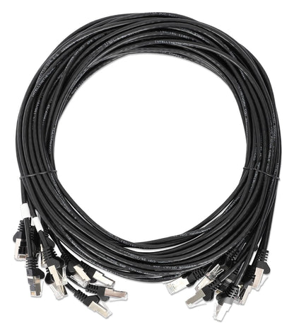 Cat8.1 U/FTP Slim Network Patch Cable, 7 ft., Black, 10-Pack