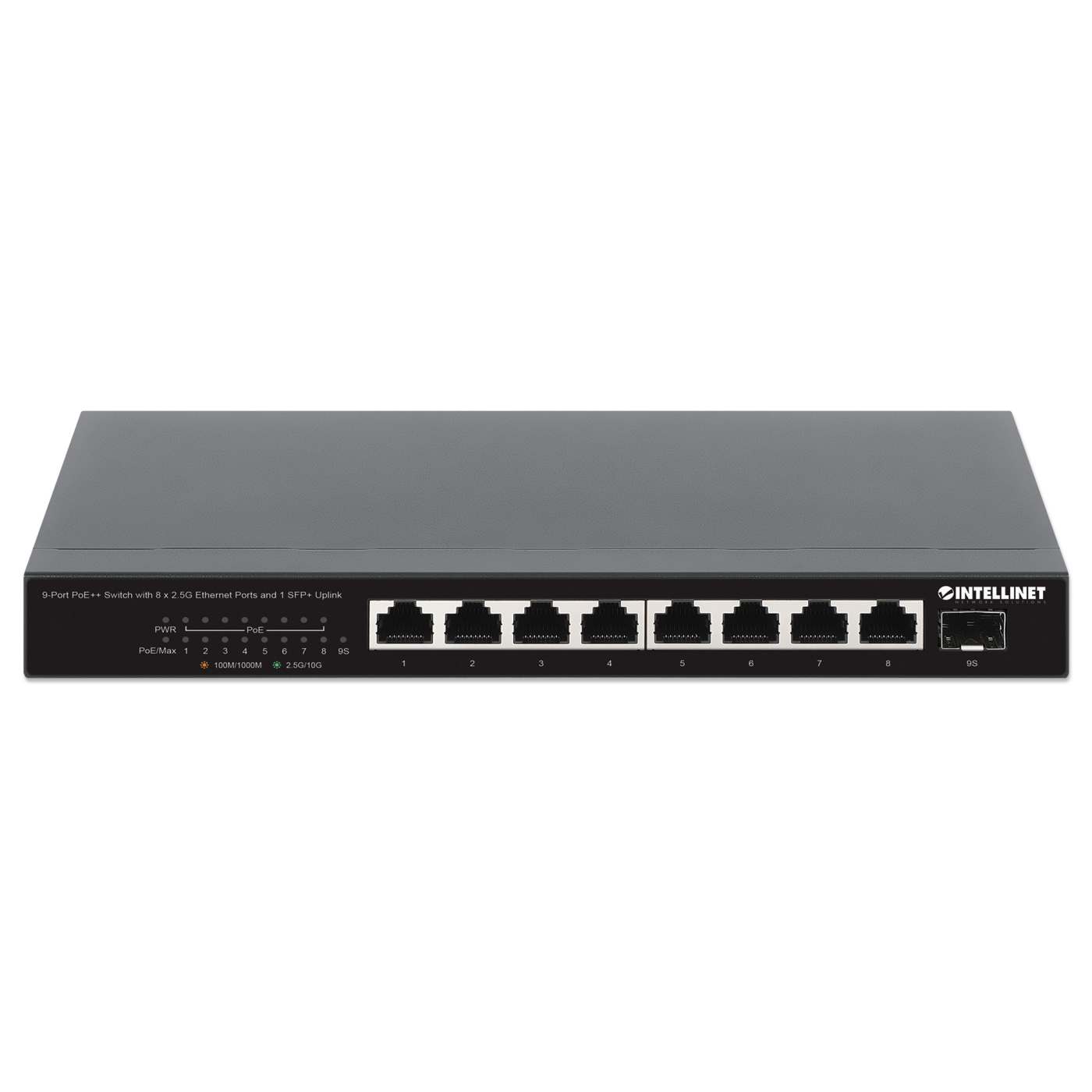 9-Port PoE++ Switch with 8 x 2.5G Ethernet Ports and 1 SFP+ Uplink Image 3