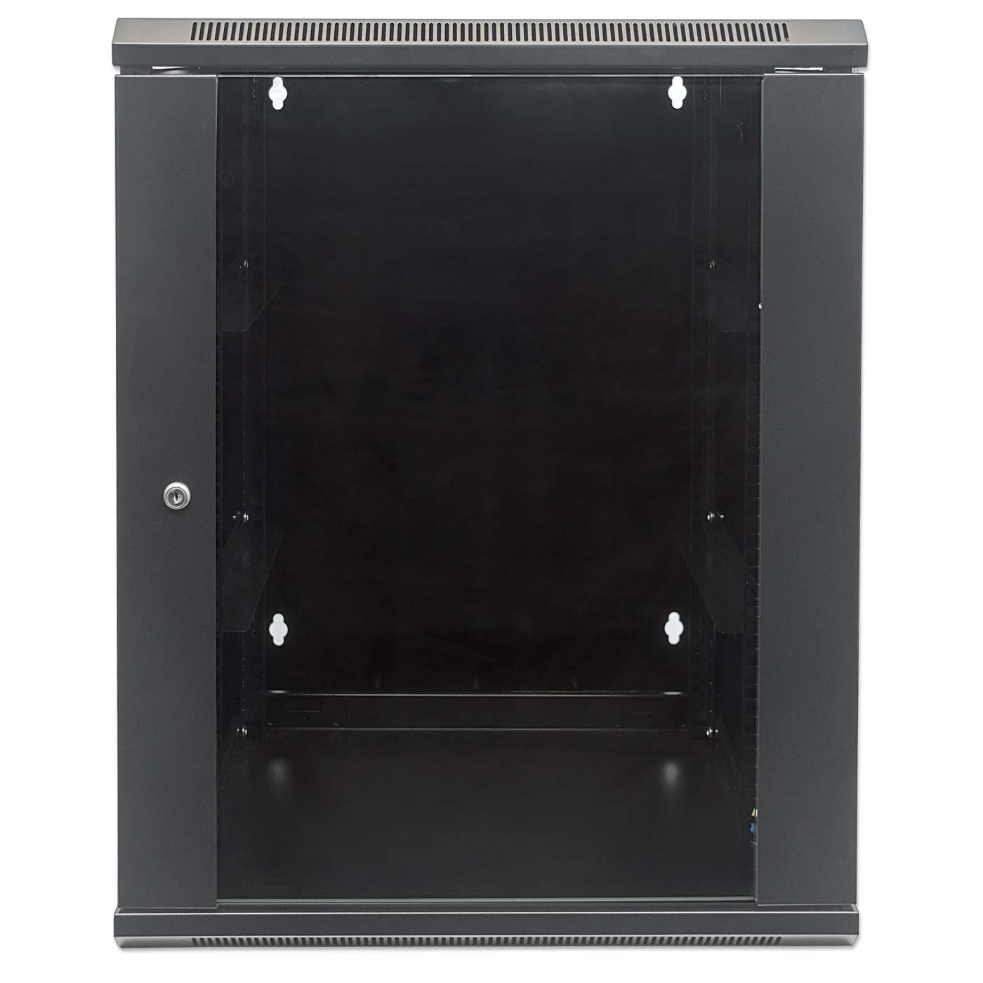 9U 19" Swing Out Wall Mount Network Cabinet, 550 mm (21.7 in.) Depth, Black Image 3