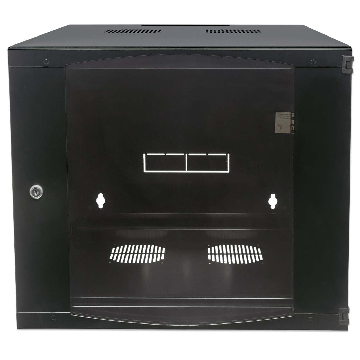9U 19" Swing Out Wall Mount Network Cabinet, 600 mm (23.6 in.) Depth, Black Image 4